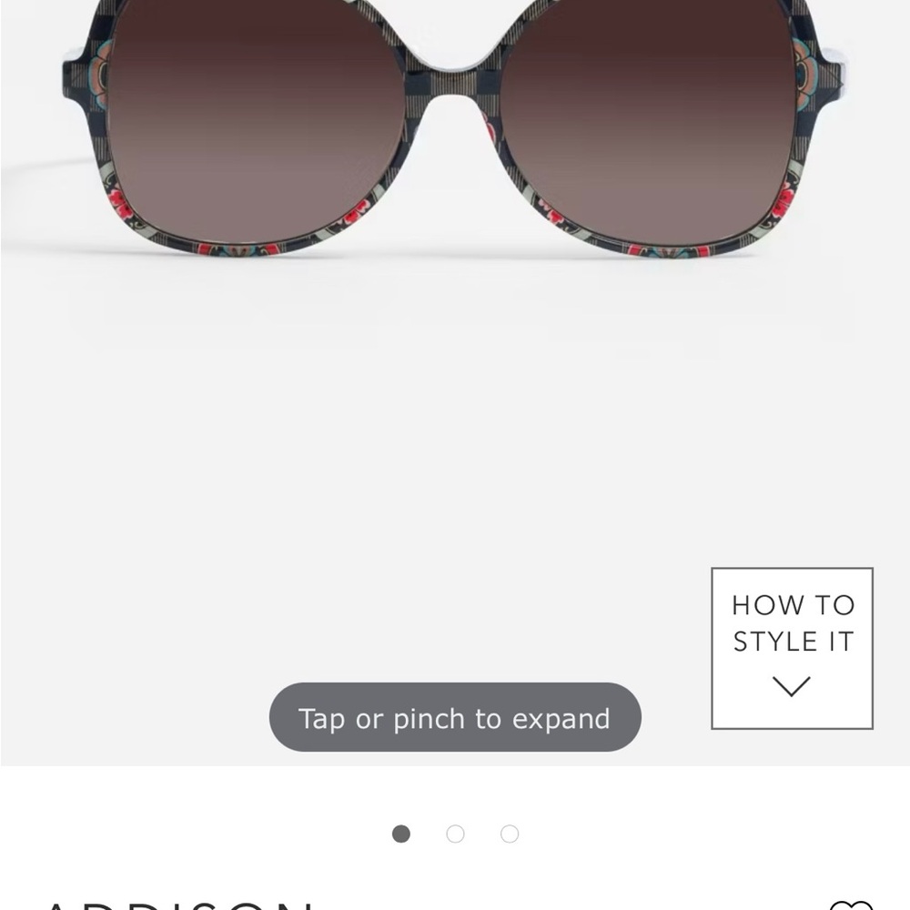 Johnny Was Black and Red Sunglasses Oversized Geometric Frame NWOT